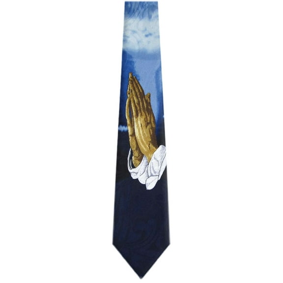 BuyYourTies - Mens Novelty Christian Necktie - Navy