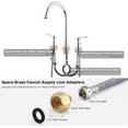thumbnail image 4 of PARLOS High Arc 2-Handle Widespread Roman Tub Faucet with Valve & Faucet Supply Lines, Chrome, 4 of 8