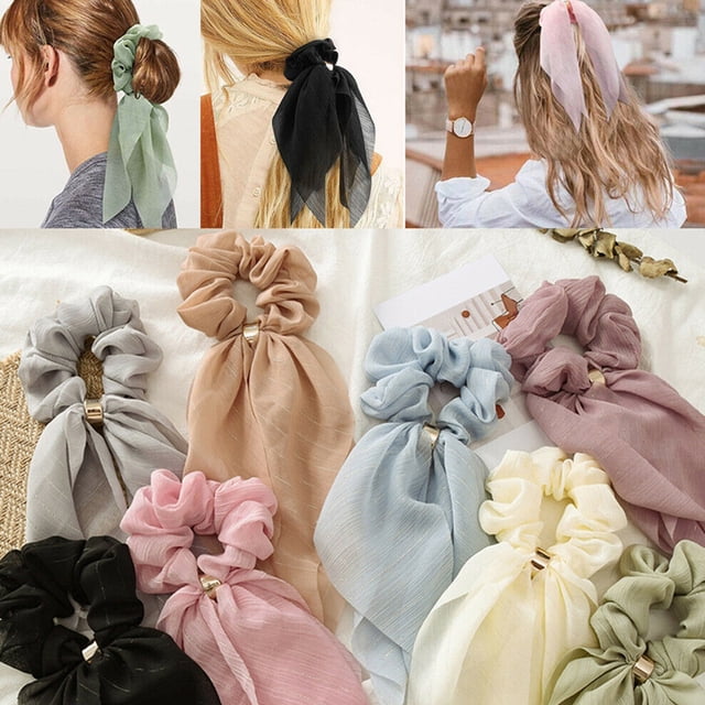 Hair Scrunchie Double-layer Cute Accessories Women Lace Hair Bands for Daily Life