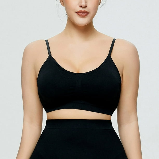 Femmes Sous vetements femmes Soutien Gorge Bustier Femmes en Ete Dos Sans Couture Sous vetements Grande Poitrine Faisceau Corset Paire de Gilet Sans Adulte Vetements Feminins Noir Taille M Walmart
