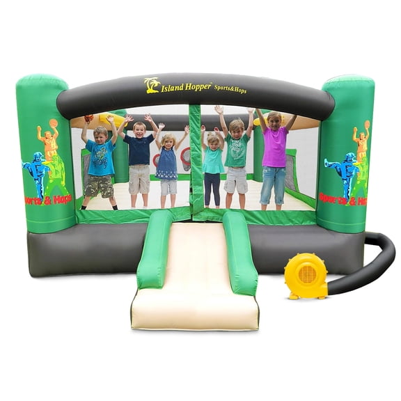 Island Hopper Sports & Hops Inflatable Sports Bouncer for Children, Indoor, New