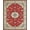Red, Pattern 1, variant on ODIKA 8'x10' Washable Area Rug Boho Vintage Inspired Medallion With Floral Scroll And Border for Living Room, Under Sectional, Family , Durable, Non-Slip