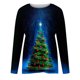 thumbnail image 4 of Pntutb, camisas casuales de manga larga para mujer, suéter, túnica suelta, tops, blusa con cuello redondo y estampado de árbol de Navidad Pntutb Pntutb-7068, 4 of 4