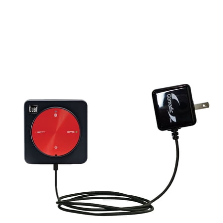 Gomadic Intelligent Compact AC Home Wall Charger suitable for the Dual Electronics XGPS150 - High output power with a convenient, foldable plug design