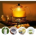 thumbnail image 4 of Teapot Warmer, Brushed Stainless Steel Tea Warmer with Tealight Holder, Silver, 4 of 4