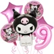 thumbnail image 3 of Lindo juego de vajilla desechable para fiesta de cumpleaños con temática de Kawali Kuromied, platos, servilletas y manteles para suministros de ducha para niños, 3 of 5
