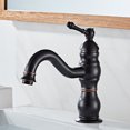 thumbnail image 2 of Grifo de lavabo negro retro, grifo de baño giratorio 360, grifo mezclador de lavabo de latón, grifo mezclador de baño con nueva válvula de cerámica, 2 of 6