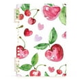 thumbnail image 2 of Cute Cherry Ring Binder Notebook Journey Note Diary College Ruled Spiral Notebook Study Loose Leaf Paper A5 60 Pages, 2 of 8