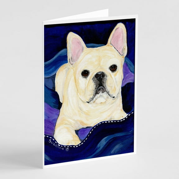 French Bulldog Greeting Cards and Envelopes Pack of 8