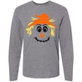 thumbnail image 3 of Inktastic Halloween Scarecrow Male Face Long Sleeve T-Shirt, 3 of 5