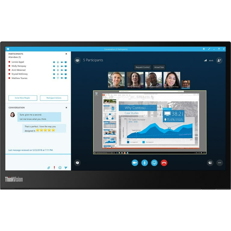 Lenovo ThinkVision M14 Monitor - 14 Lenovo ThinkVision M14 Monitor - 14