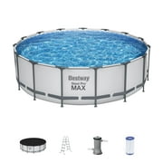 Bestway Steel Pro MAX 15' x 48" Round Above Ground Swimming Pool Set