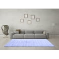 thumbnail image 3 of Ahgly Company Machine Washable Indoor Rectangle Trellis Blue Contemporary Area Rugs, 8' x 12', 3 of 4