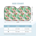thumbnail image 2 of Kdxio Flamingo And Monstera Print Windshield Sun Shade, Foldable Sun Blocker for Car,Truck,SUV Automotive Interior Sun Protection,Reflective Shade for Front Windshield(Small), 2 of 6