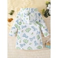 thumbnail image 5 of WIBACKER Fleece Bathrobe for Boy Girl Toddler Kids Cartoon Ear Hooded Towels Spa Beach Plush Robe, 5 of 10