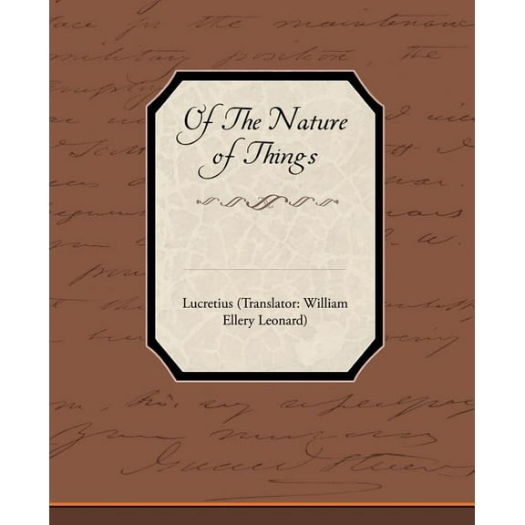 Of The Nature of Things (Paperback)