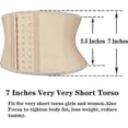thumbnail image 3 of Super Short Torso Waist Trainers Cincher Corset Tummy Shaper Slimming Latex Trimmer Belt, 3 of 4