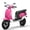 Rose, variant on Track Seven 24V Ride on Motorcycle, 250W Ride-on Scooter Moped with Twist Throttle, LED Light, 12" Pneumatic Tires, Bluetooth, Max 10Mph, 24V Electric Motorcycle for Kids Girls Boys Aged 8-12, Red