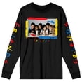thumbnail image 5 of Friends TV Photo With Paint Strokes Crew Neck Short Sleeve Black Adult Tee-XL, 5 of 7