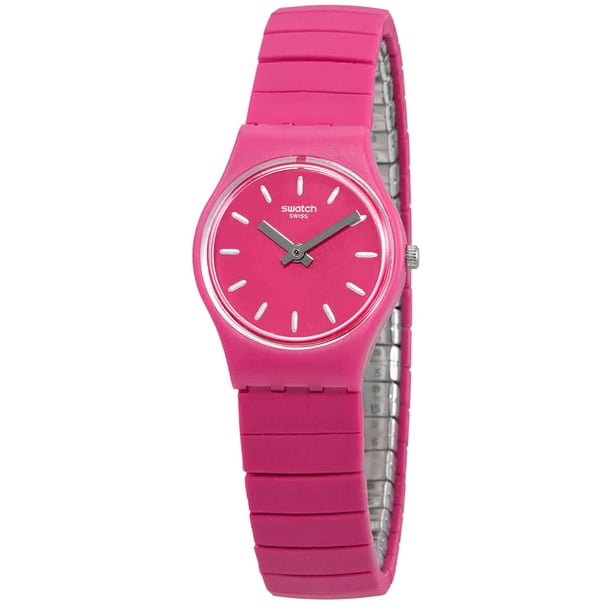Swatch Flexipink L Quartz Pink Dial Ladies Watch LP149A - Walmart.com