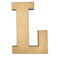 thumbnail image 1 of 8" Tall MDF Letter L | 1/8" Thick | Krafty Supply Letters | RockTimes, 1 of 3