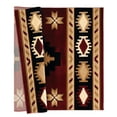 thumbnail image 3 of Porch & Den  Cushman Hand-Carved Area Rug Burgundy 2'7" x 4'2" 3' x 5' Living Room,Bedroom,Entryway Beige,Burgundy Rectangle, 3 of 5