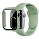 thumbnail image 1 of Cristal, funda y correa para Apple Watch, pulsera de silicona de 44mm, 40mm, 45mm, 41mm, 38mm, 42mm, 44mm para iWatch serie 3, 4, 5, 6, se, 7, 1 of 4