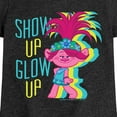 thumbnail image 3 of Trolls - Show Up Glow Up Poppy - Toddler & Youth Girls Short Sleeve Graphic T-Shirt, 3 of 5