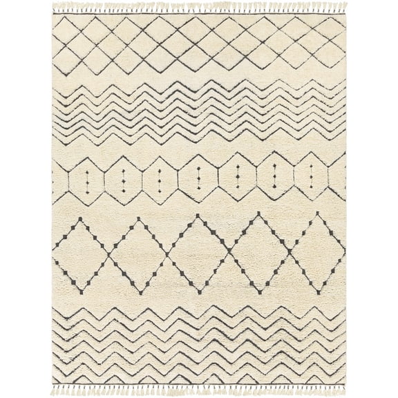 BoutiqueRugs Yoogali Bohemian, Transitional Area Rug - Charcoal, Cream - 2' x 3'