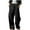 Black, variant on SHTXOZHI Mens Elastic Waist Casual Pant Wide Leg Belted Baggy Streetwear Trousers with Pockets