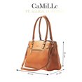thumbnail image 2 of Bolsa Tote Camille, Bolsa de Mano, Asas Largas cafe Tote, 2 of 10