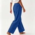 thumbnail image 6 of Nestiefly Barrel Sweatpants Women 2026 Fall Winter Fashion Casual Baggy Wide Leg Comfy Flowy Workout Sweat Pants with Pockets Dark Blue S, 6 of 8