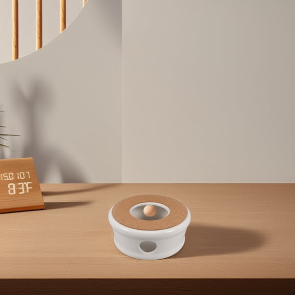 HOMEMAXS Ceramic Teapot Warmer Tea Light Heater for Teapot Heatproof Teapot Warmer Portable Teapot Warmer Tea Light Warmer for Home