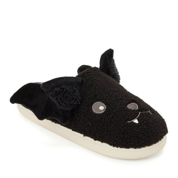 Dearfoams Unisex Adult Halloween Bat Scuff Slipper
