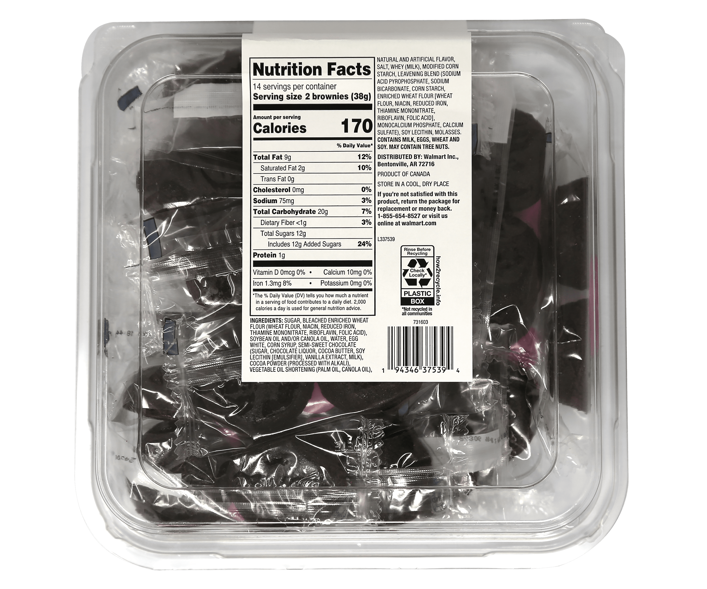 Freshness Guaranteed Valentine's Day Brownie Bites 18.7 oz, 14 Count (Fudgy, Baked, Sweet Dessert)