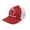 Red with White Mesh, variant on Logo Georgia Peach Embroidered Trucker Hat-Red, White Mesh