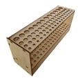 thumbnail image 2 of Wooden Brush Holder Porous 67 Brushes Desk Pen Storage Bracket Detachable Wall Rack, 2 of 6