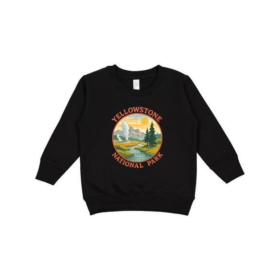 Inktastic Yellowstone National Park Vintage Design Toddler Sweatshirt