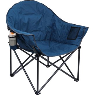 OVERONT 204kg Oversized Caping Folding Chair For Adults With Cooler