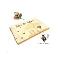 thumbnail image 3 of 40 Pages Personalized Mrs&Mr Wedding Guestbook Rustic Wedding Anniversary Present Signature Book DIY Photo Frame Memory Album Party Favor Decor with Couple's Photo Slot, 3 of 9
