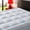 Blue, variant on Oaskys Portable and Foldable King Queen Twin Size Mattress Topper, Breathable Bamboo Fiber Cooling Sleeping Mattress Pad Cover, White & Black