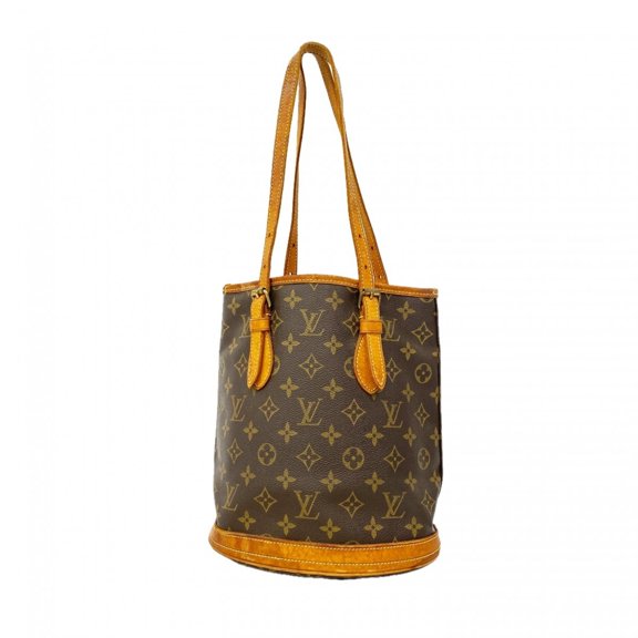 Pre-Owned Louis Vuitton Monogram Bucket PM Tote Bag M42238 Brown (Women's)