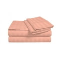 thumbnail image 2 of D.N.G. BEDDINGS Luxury 4 Piece Sheet Set with 26 Inch Deep Pocket 800 Thread Count 100% Egyptian Cotton Stripe Peach Color Queen Size, 2 of 3