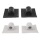 thumbnail image 3 of 2 piezas de piezas de motor de vela de barco inflable soportes de montaje de Motor fuera de borda Cola Soporte del montaje del motor BLK Negro, 3 of 8
