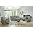 thumbnail image 2 of Roundhill Furniture Wesley 3-Piece Transitional Living Room Reclining Set, Sofa Loveseat and Recliner, Gray, 2 of 15