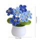 thumbnail image 3 of Crochet Flowers Artificial Potted Plants For Office Desk Car Dashboard Decor Gifts For Women Handmade Knitted Flowers Home Decoration, 3 of 6