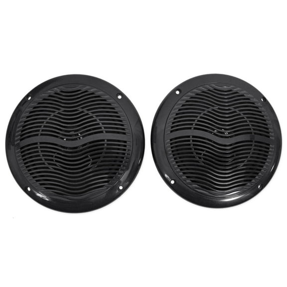 Pair Rockville RMC65B 6.5" 600 Watt Waterproof Marine Boat Speakers 2-Way Black