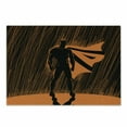 thumbnail image 1 of Superhero Cutting Board, Hero in Disguise at Night with Super Powers Hand Drawn Style Muscular Man Print, Decorative Tempered Glass Cutting and Serving Board, Small Size, Orange Black, by Ambesonne, 1 of 1
