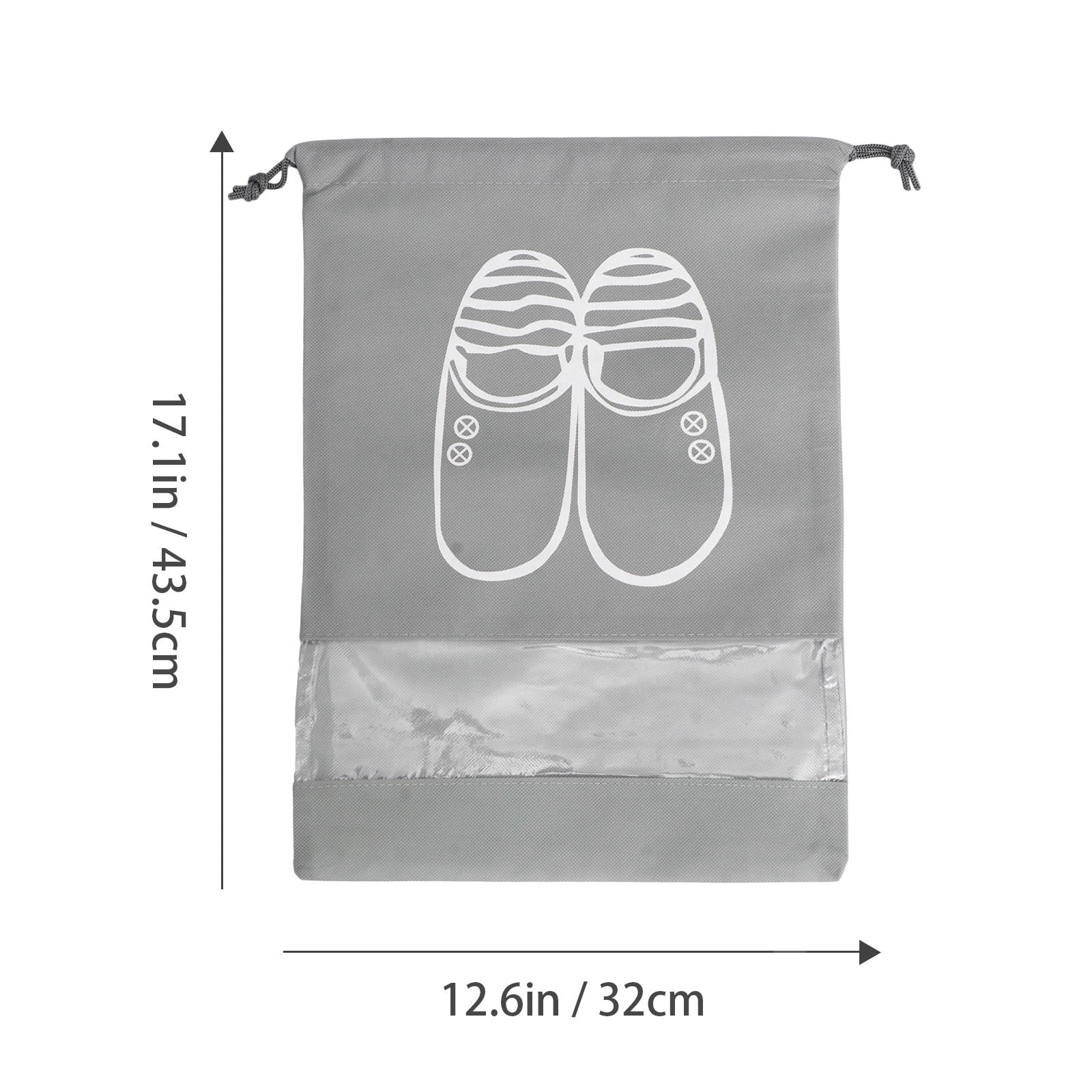 HONMEET 10-Pack Travel Shoe Bags, Breathable Non-Woven Portable Storage Pouches for Luggage, Shoes, and Travel Essentials
