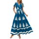 thumbnail image 1 of Vestido largo PRETTYGARDEN para mujer, verano 2025, cuello en V, estampado floral, 1 of 8